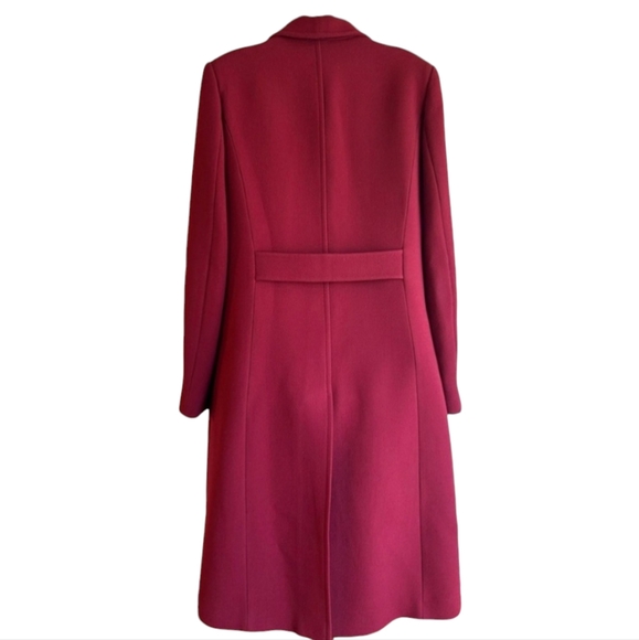 J. Crew Long Coat - Burgundy - Picture 2 of 2